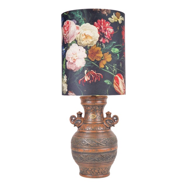 Vintage Fat Lava Ceramic Floor Lamp from Jasba, West-Germany, 1970s For Sale