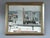 CITY BLOCKS Size: 17.7 x 20.9 inches (including frame) Oil on canvas A brilliantly executed mid century street scene that...