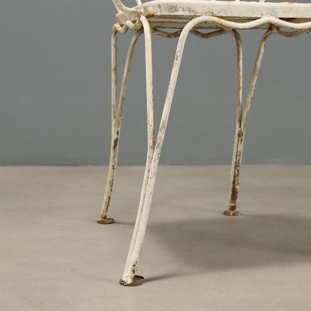 Metal Lacquered Iron Garden Chairs For Sale - Image 7 of 11