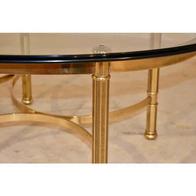 Mid-Century Brass Coffee Table With Glass Top, Circa 1960's For Sale In Greensboro - Image 6 of 10
