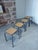 Vintage Industrial Stackable Bar Stools from Mullca, France, 1950s, Set of 4 For Sale - Image 13 of 16