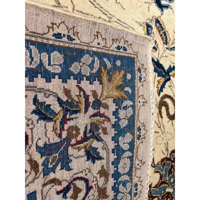 Traditional Pasargad Ivory Antique Persain Kashan For Sale - Image 3 of 6
