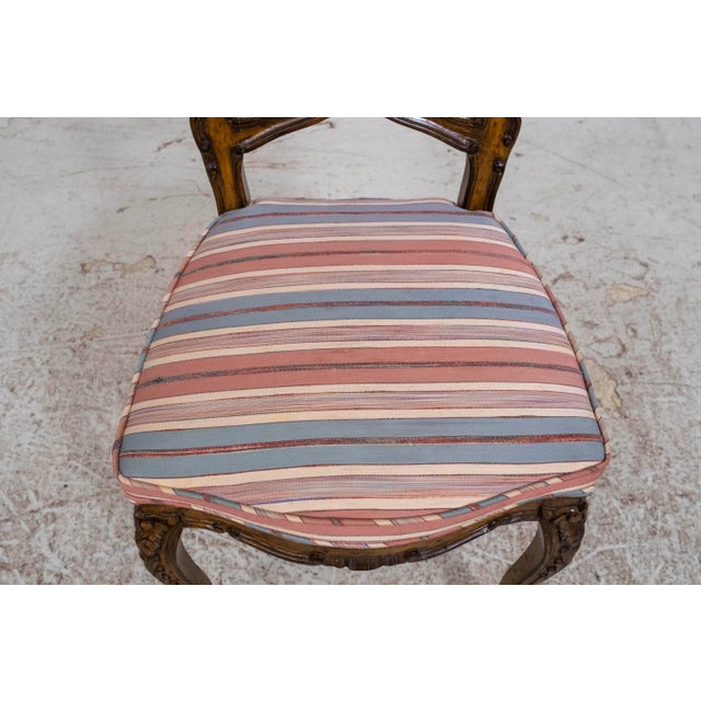 Edit 1960s Set of 8 French Style Ornate Carved Dining Room Chairs For Sale - Image 12 of 18