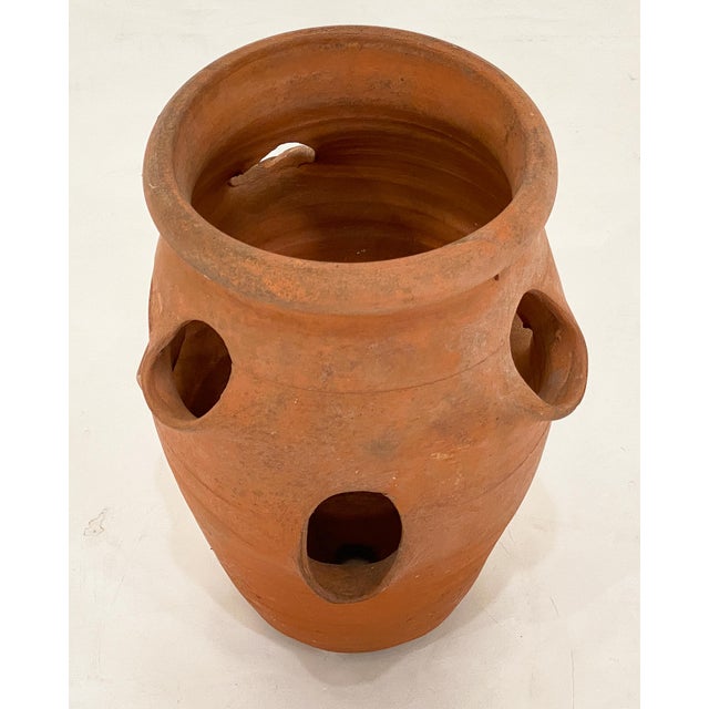 Small English Garden Planter Pot or Urn of Terracotta for Strawberries For Sale In Austin - Image 6 of 7