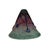 Art Nouveau c.1997 Signed French Artist Michelle Luzoro Art Nouveau Glass Set Vase and Lamp Topper For Sale - Image 3 of 10
