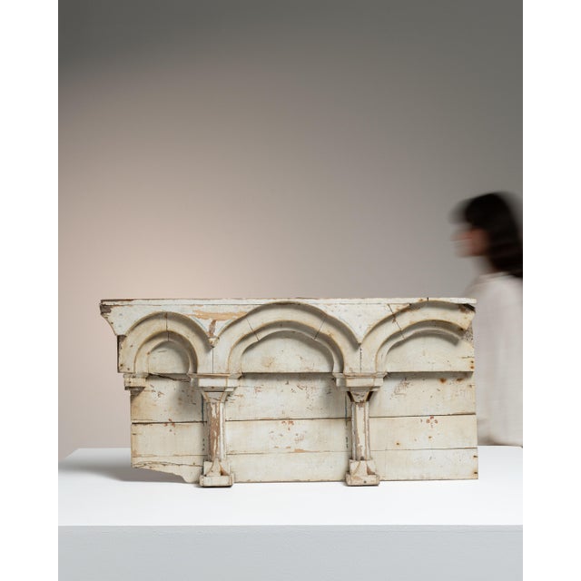 Early 19th Century France Neoclassical Antique White Wood Decorative Object For Sale - Image 9 of 15