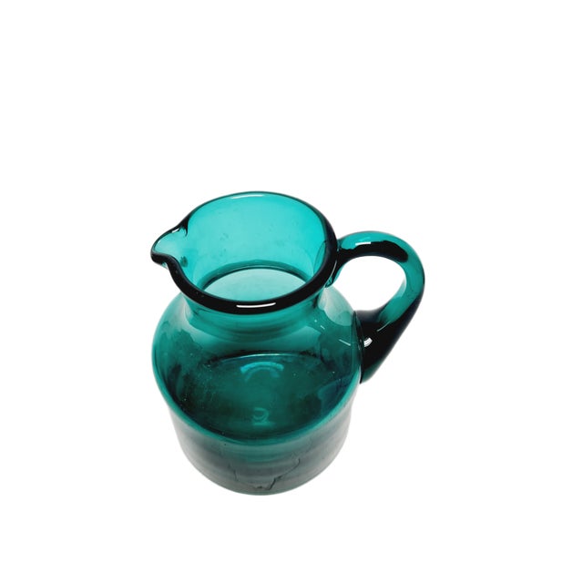 Glass Postmodern Polish Jug by Zbigniew Horbowy for Sudety Glassworks, 1970s For Sale - Image 7 of 8