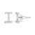 Expertly crafted to symbolize individuality and grace, this exquisite "I" initial stud earring is fashioned from radiant...
