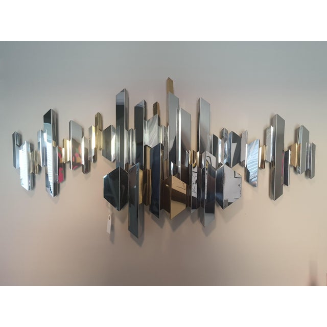 Abstract Curtis Jeré Cityscape Wall Sculpture For Sale - Image 3 of 3