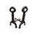 Mission Antique Mission Arts & Crafts Andirons For Sale - Image 3 of 11