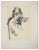 Paul Cezanne, Study for a Card Player, Lithograph and Stencil For Sale