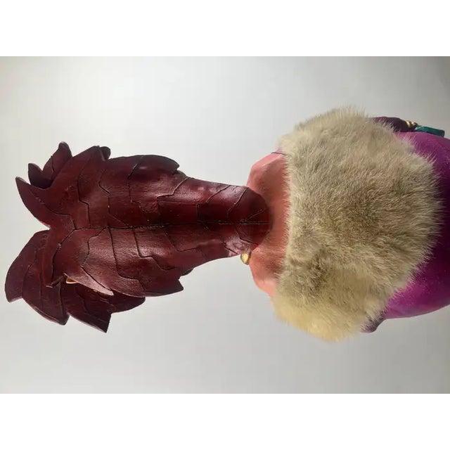 Whimsical Life-Size Metal Sculpture of Stylish Lady With Dog, 5 Ft Tall , Signed 1980's For Sale - Image 15 of 18