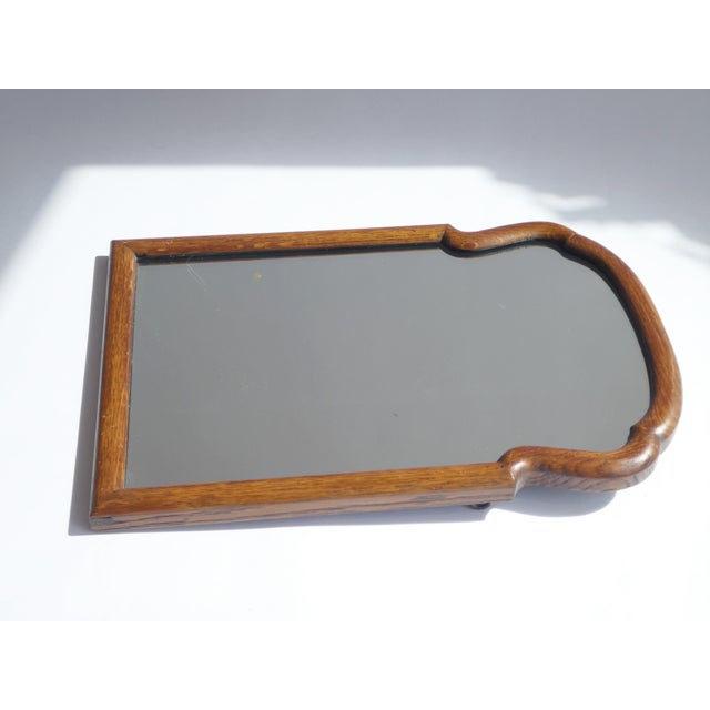 Small Dutch Scalloped Wooden Wall Mirror For Sale - Image 5 of 8