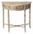 Skilling 31 in. W Specialty Demilune Shape Wood 1 Drawer Console Table, DriftWood For Sale