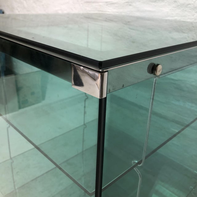 Metal Bar Cabinet from Cristal Art, Turin, Italy, 1960s For Sale - Image 7 of 15