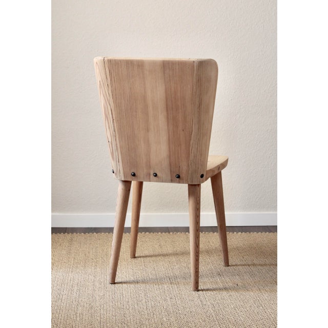 Brown Swedish Pine Modell 510 Dining Chairs by Göran Malmvall for Svensk Fur, Sweden, 1950s, Set of 7 For Sale - Image 8 of 18