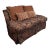 Old Hickory Tannery Silk Brocade Settee For Sale