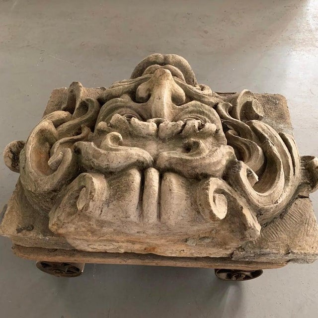 1920s Large Carved Garden Gargoyle Alto Relief Sculpture For Sale - Image 9 of 11