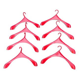 Swedish Red Hangers from Monika Mulder, 1990s, Set of 8 For Sale