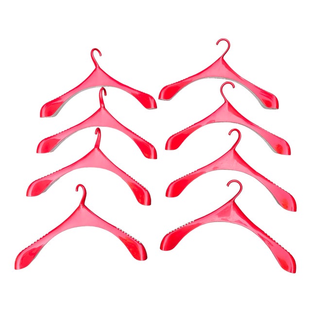 Swedish Red Hangers from Monika Mulder, 1990s, Set of 8 For Sale