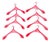 Swedish Red Hangers from Monika Mulder, 1990s, Set of 8 For Sale
