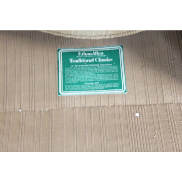 Mid-Century Modern Barrel Back Ethan Allen Swivel Club Chair For Sale - Image 12 of 13