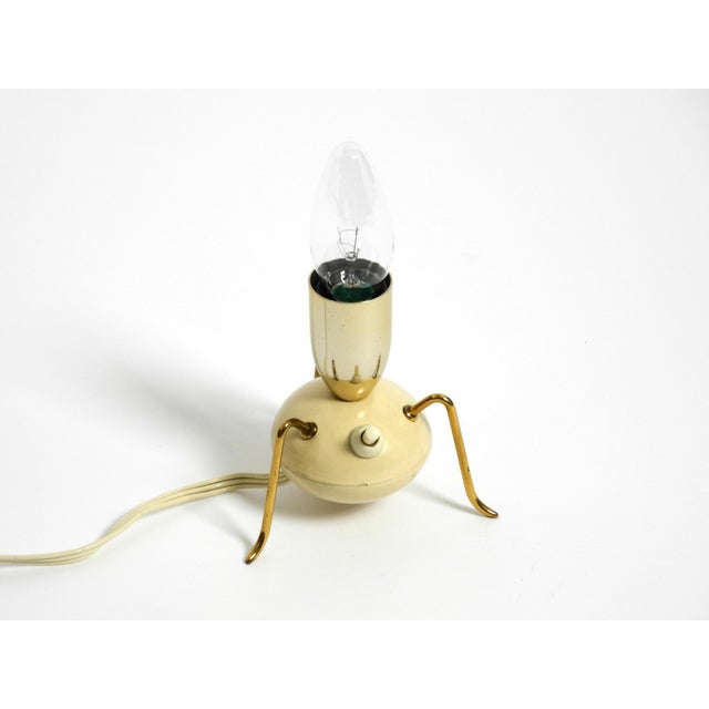 Mid-Century Modern Brass Tripod Table Lamp, 1950s For Sale - Image 6 of 18