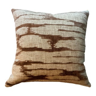 Square Pillow in Schumacher Fabric For Sale