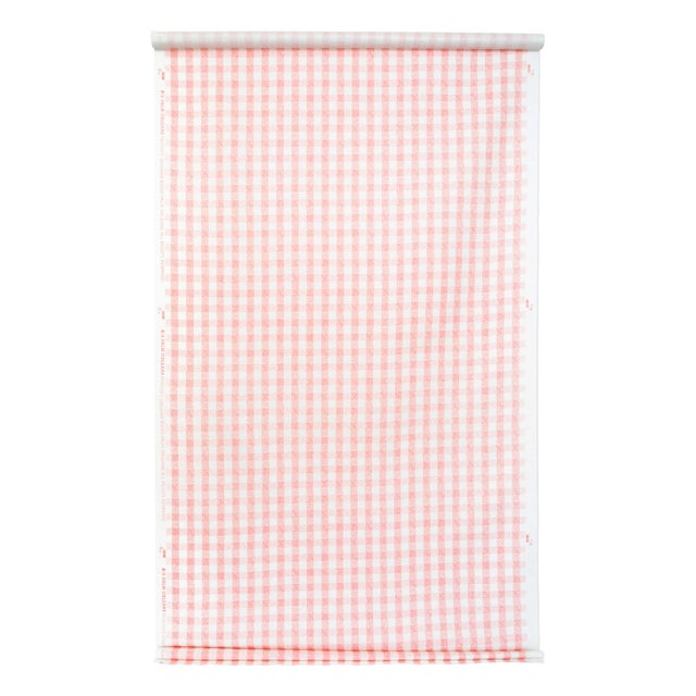 Contemporary Flamingo Pink Gingham Lamp Shade Cover by Palm Orleans X Alice Palmer For Sale - Image 3 of 3