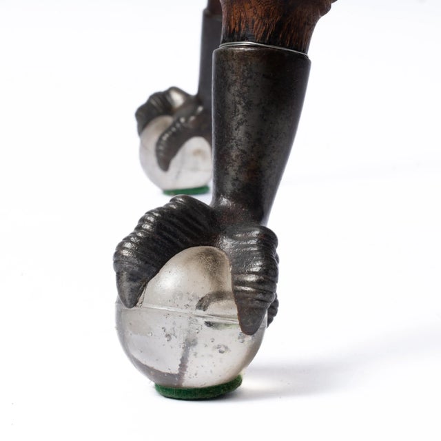 Antique Oak Ball and Claw Foot Table-Circa 1900 For Sale - Image 4 of 9