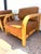 Pair of Leather and Wood Armchairs From Anthropologie For Sale In Los Angeles - Image 6 of 7