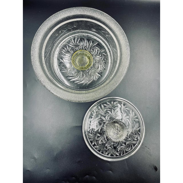 Mid 20th Century Mod Pressed Glass "Laurel" Motif Candy Dish For Sale - Image 4 of 13
