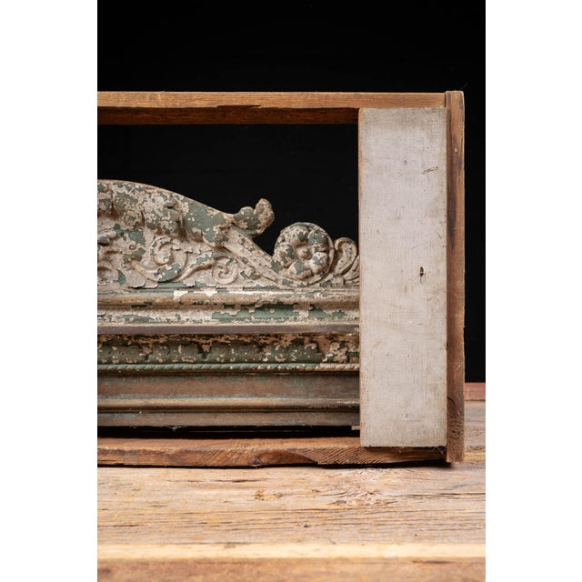 Late 19th Century Late 19th Century Victorian Painted Cast Iron Architectural Pediment For Sale - Image 5 of 18