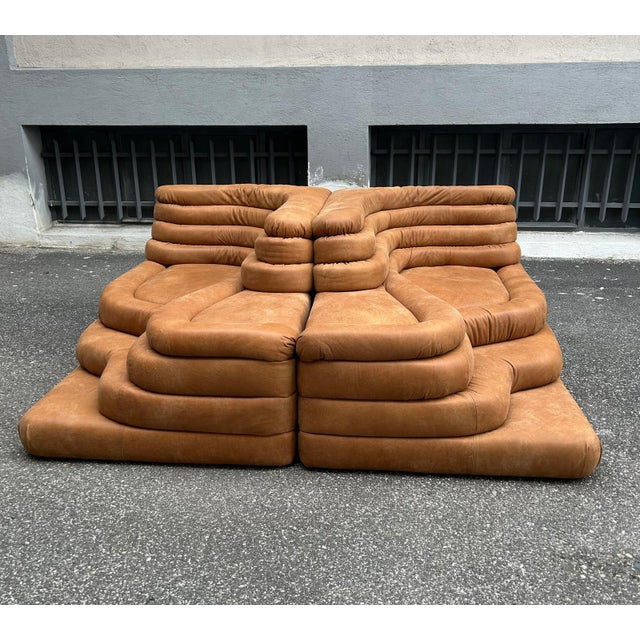 Modern Model DS1025 Modular Sofa in Brown Leather by Ubald Klug for de Sede, 2000s For Sale - Image 12 of 18