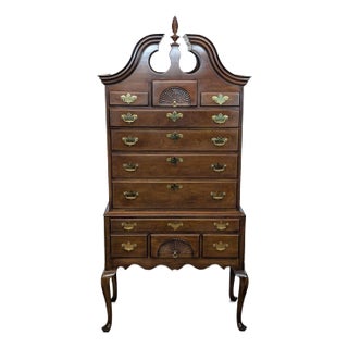 Hickory Chair Company Mahogany Highboy Dresser For Sale