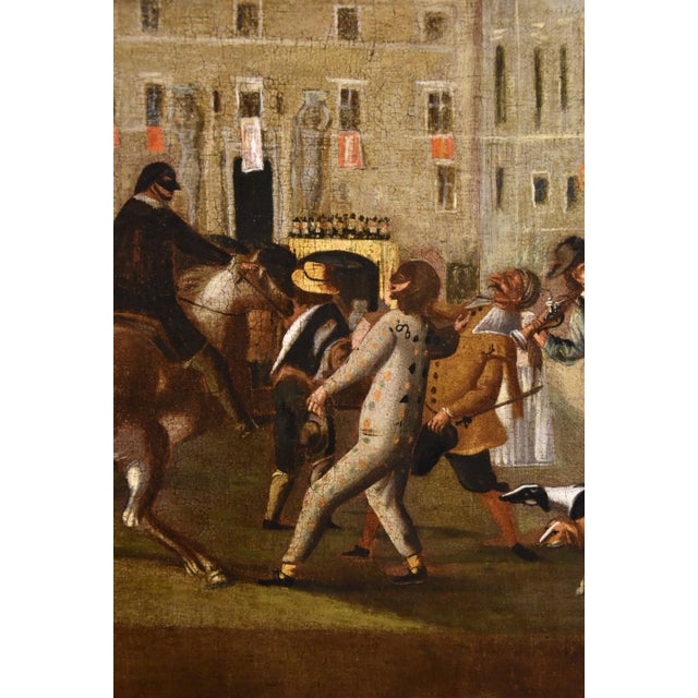 Workshop of Michelangelo Cerquozzi, Carnival Rome Piazza Colonna, 1640, Oil on Canvas For Sale - Image 11 of 18