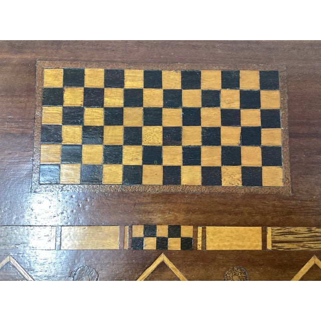 Folk Art Mid 20th Century American Folk Art Inlaid Wood Tray For Sale - Image 3 of 11