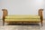 Antique French Louis XV Style Walnut Cane Daybed W/ Light Green Linen For Sale - Image 16 of 17