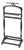 Judson 18 in. W x 39.25 in. H Rectangular Wood Traditional Valet Stand, Black Licorice For Sale