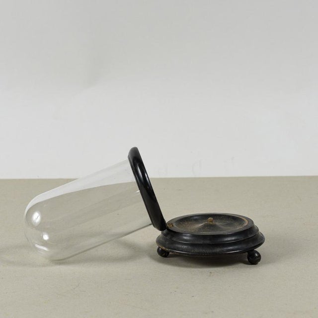 19th Century Ebony-Colored Bell-Shaped Relic Case For Sale - Image 4 of 9