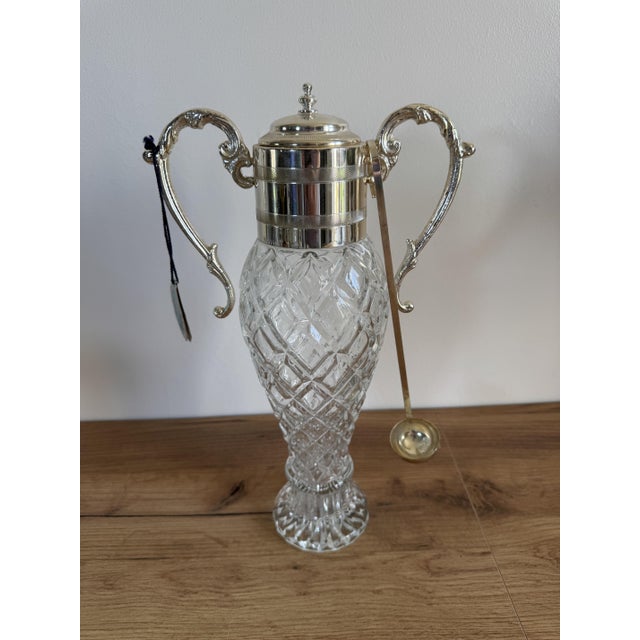 Vintage Silver-Plated Liqueur Decanter For Sale - Image 6 of 6
