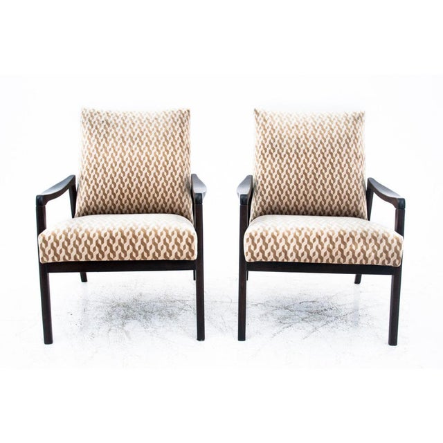 Vintage Armchairs, Poland, 1960s, Set of 2 For Sale - Image 4 of 12