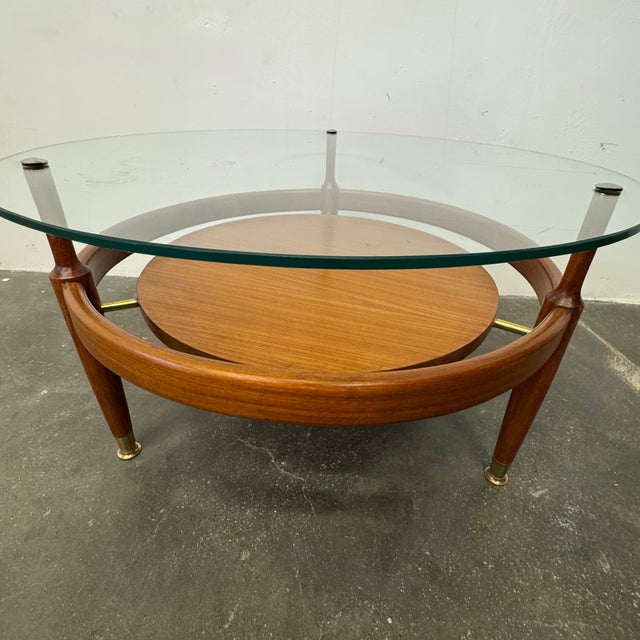 Round Coffee Table from Scapinelli, 1950s, in Flawless conditions. Designed 1950 to 1959 This piece is attributed to the...