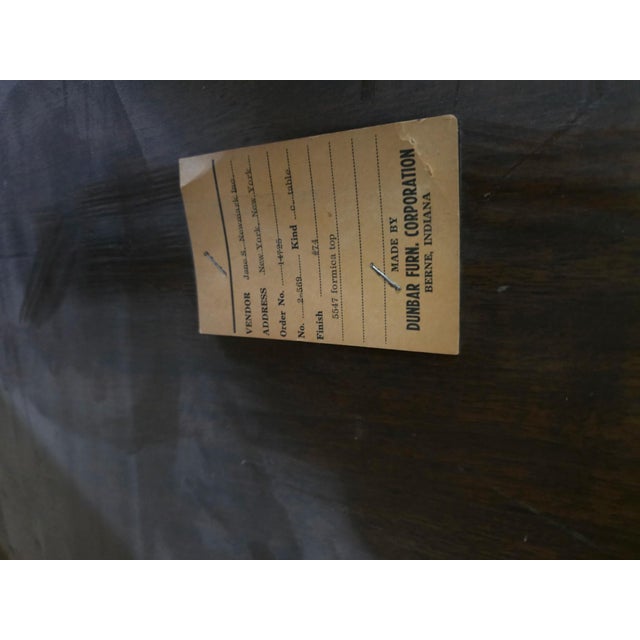 Mid Century Modern Two-Tier Coffee Table on Casters by Dunbar For Sale In Chicago - Image 6 of 7