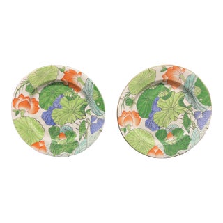 Pair of Asian Porcelain Plates For Sale