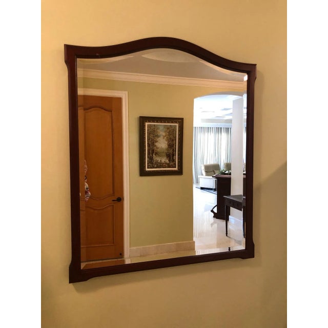 Beautiful simple mirror framed in Portuguese mahogany. It is simple yet elegant and leans to the classic & traditional...
