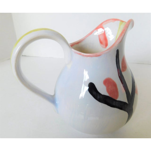 1970s Vintage Ceramic Artist-Signed Farmhouse Tree Creamer For Sale In New York - Image 6 of 12