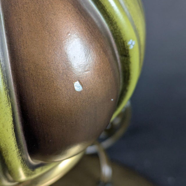 Brass Pair of Sculptural Mid-Century Modern Lamps Organic Geometric Influenced For Sale - Image 8 of 12