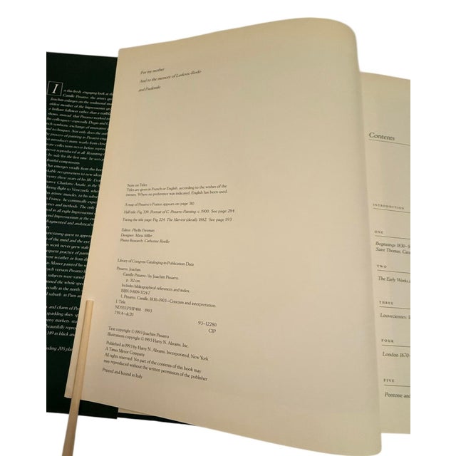 Camille Pissarro by Joachim Pissarro 1993 H. N. Abrams Hardcover Art Book 205 Color Plates For Sale In Washington DC - Image 6 of 12