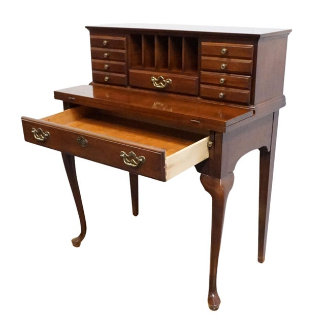 Thomasville Furniture Collector's Cherry Traditional Style 34" Secretary Desk 10131-655 For Sale - Image 10 of 16
